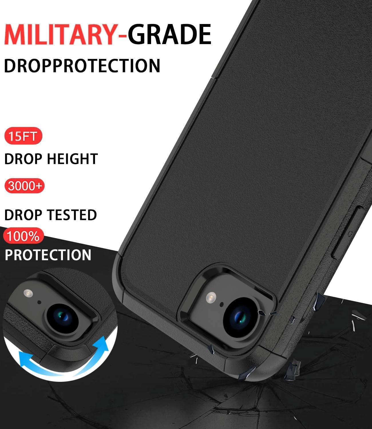 Detalle de Diverbox iPhone 16e heavy duty case 6.1 inch