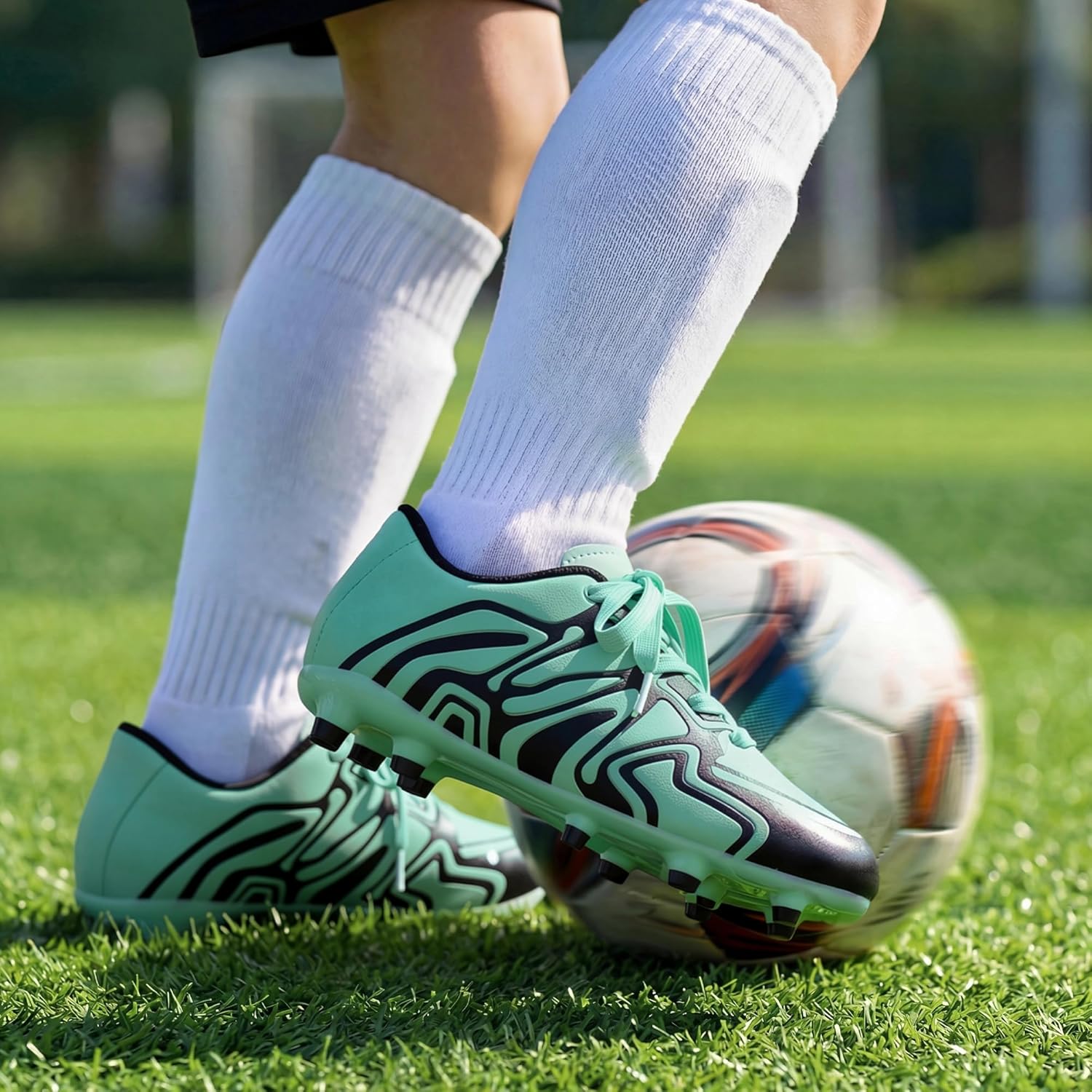 Detalle 2 de DREAM PAIRS Youth Firm Ground Soccer Cleats for Boys & Girls (Little/Big Kids)