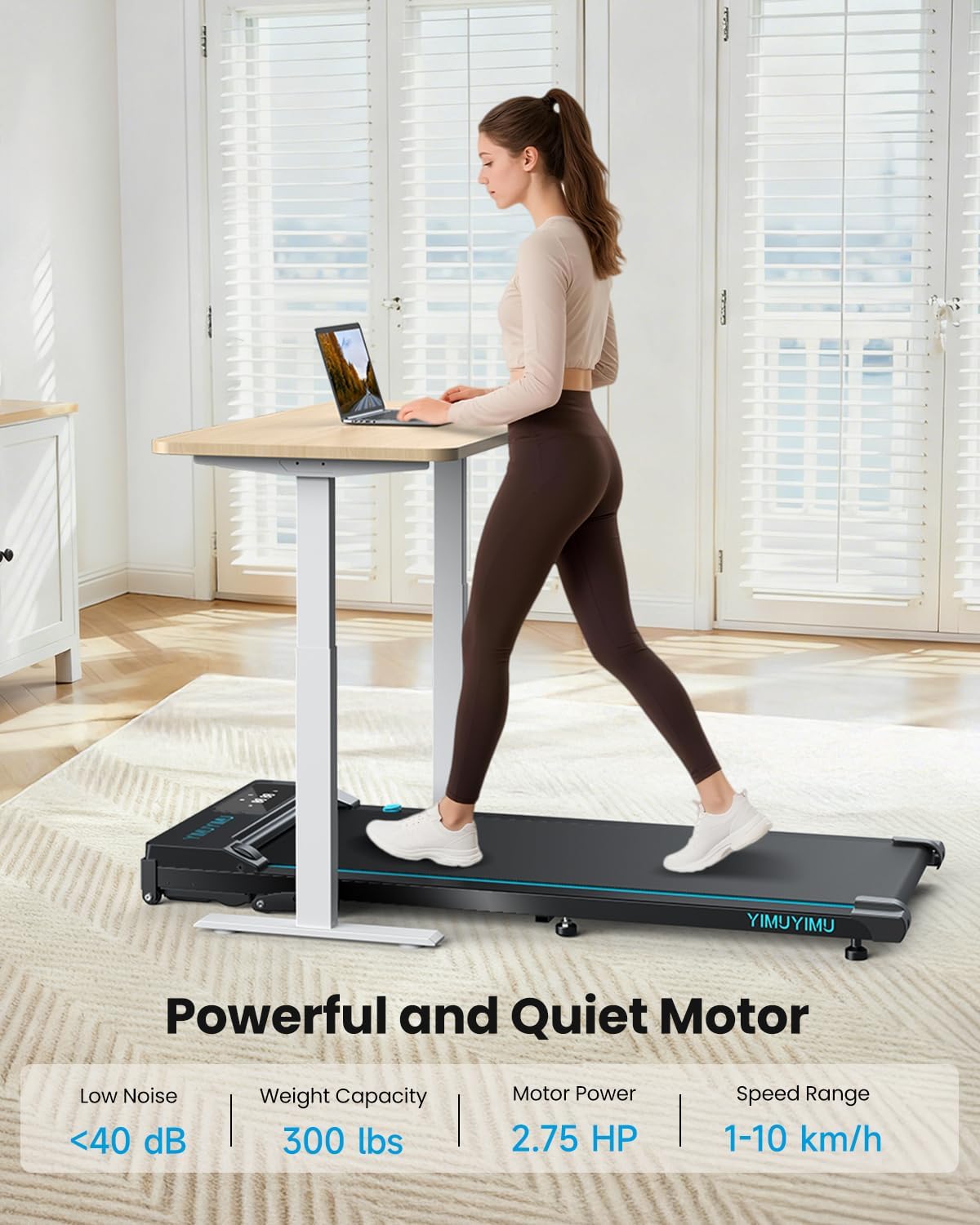 Detalle 2 de YIMUYIMU Walking Pad 8% Incline