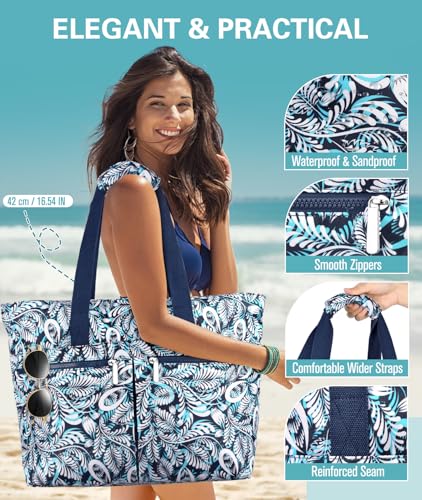 Detalle de ENONEO Bolsa Playa Mujer Grande XXL: versátil, impermeable y plegable para familias