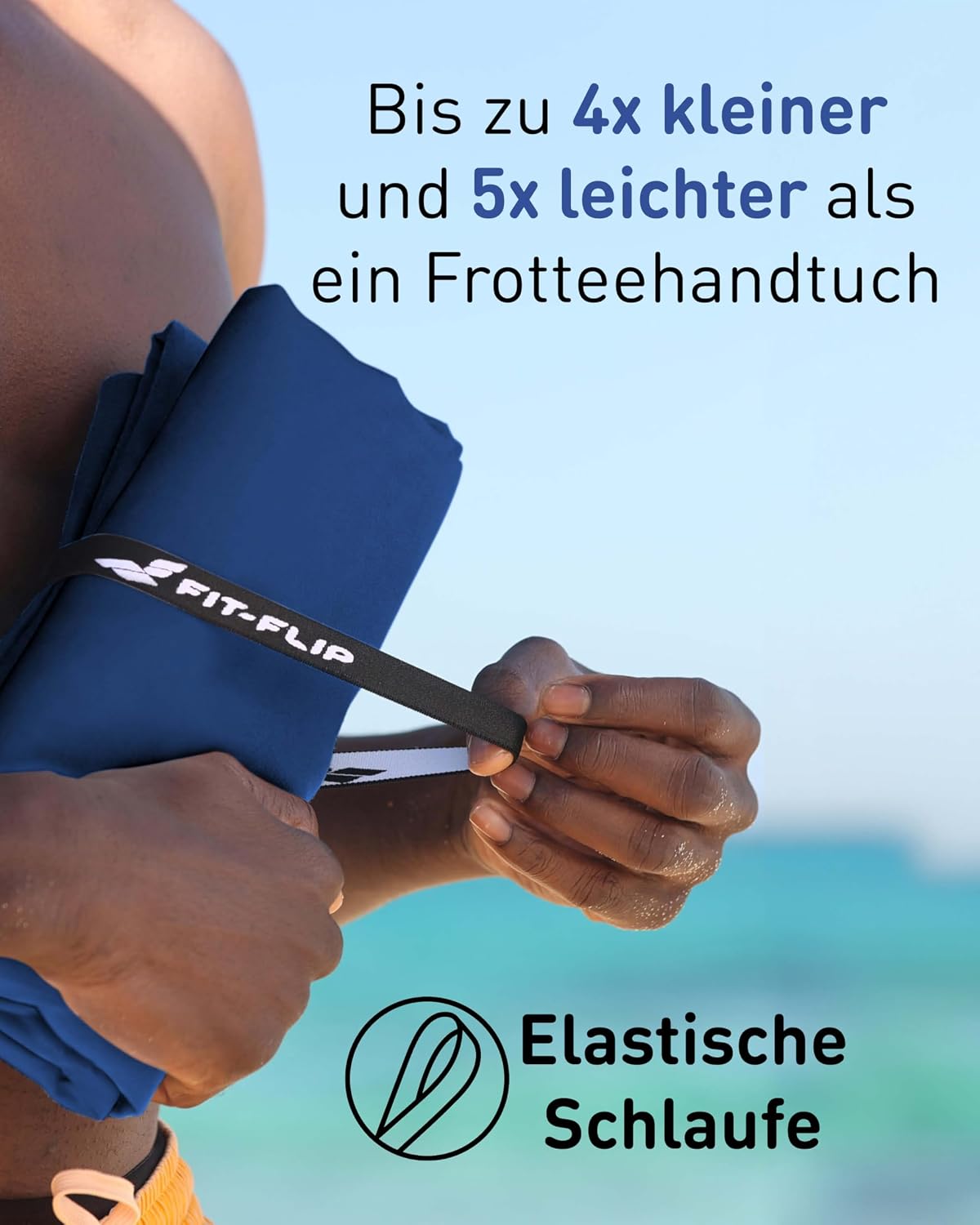 Thumbnail 2 de Fit-Flip Microfaser Handtuch kompakt für Reisen 🏖