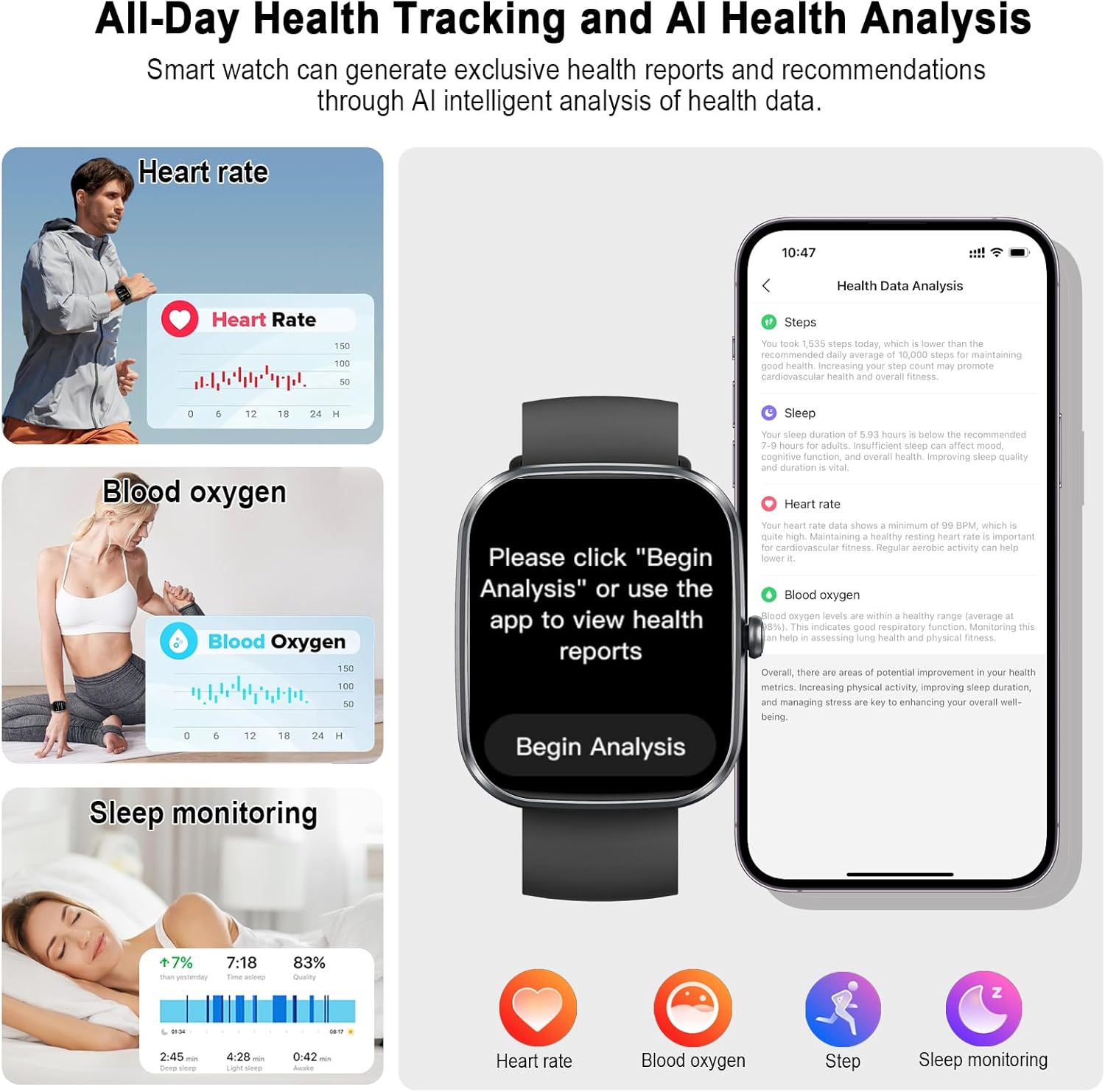 Thumbnail 3 de AI Smart Watch with ChatGPT 1.91-inch