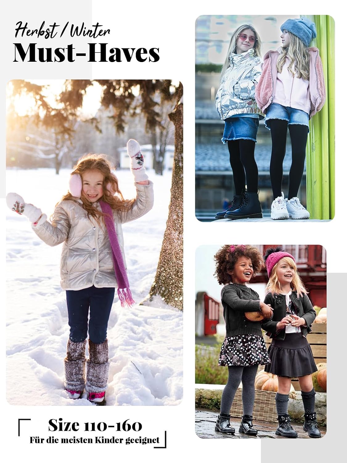 Thumbnail 5 de Kefiyis Fille Legging Chaud Long Doublé coton pour enfants