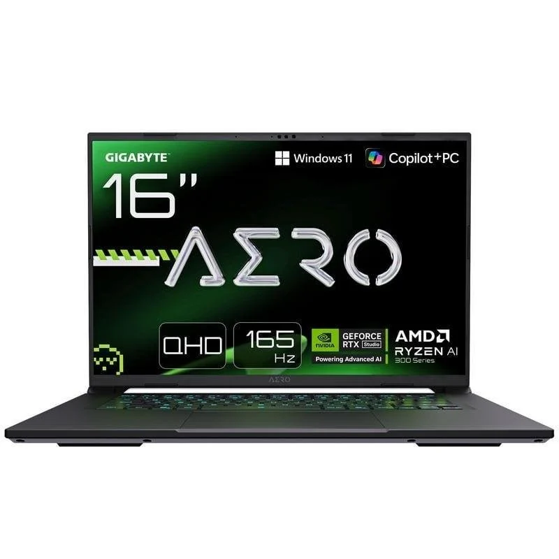 Detalle de Gigabyte AERO X16 16": portátil potente para creadores y gaming con IA