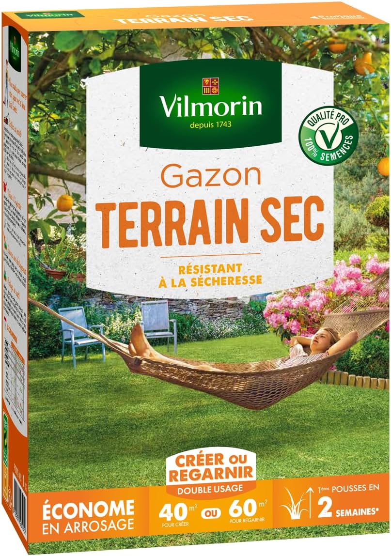 Thumbnail 1 de Gazon Terrain Sec Vert 10 kg – Vilmorin 4460517