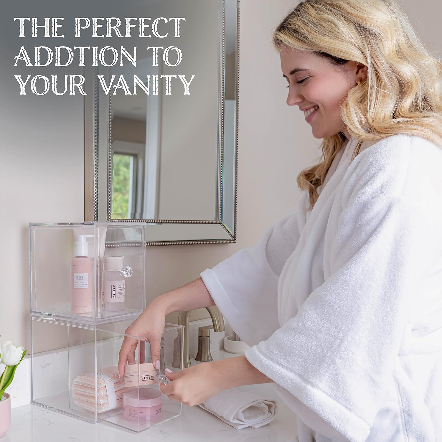 Thumbnail 6 de Oizeir Clear Drawer Organizers 4.5" 2‑Pack