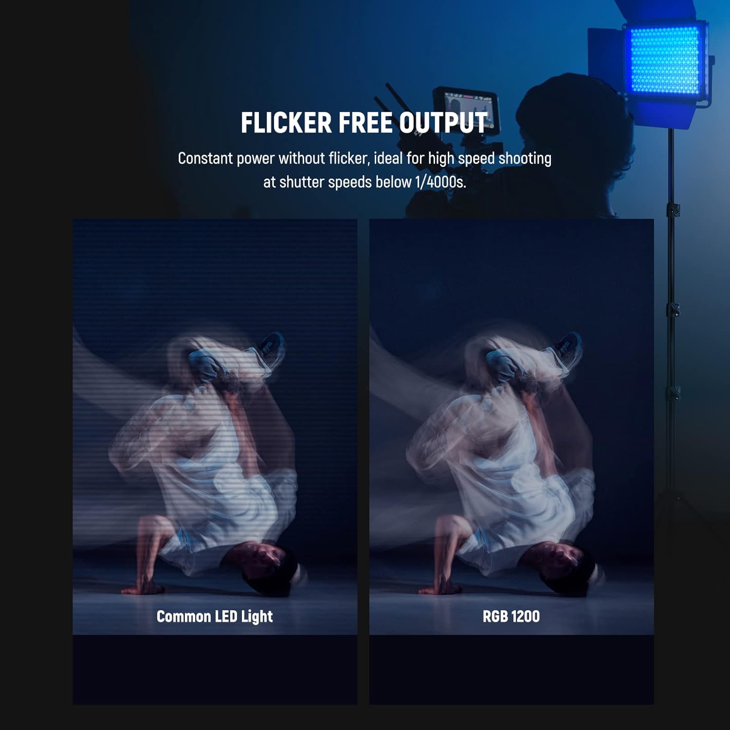 Thumbnail 6 de NEEWER 2 Pack RGB1200 LED Video Lights with APP/2.4G Control – Versatile Studio Lighting Kit