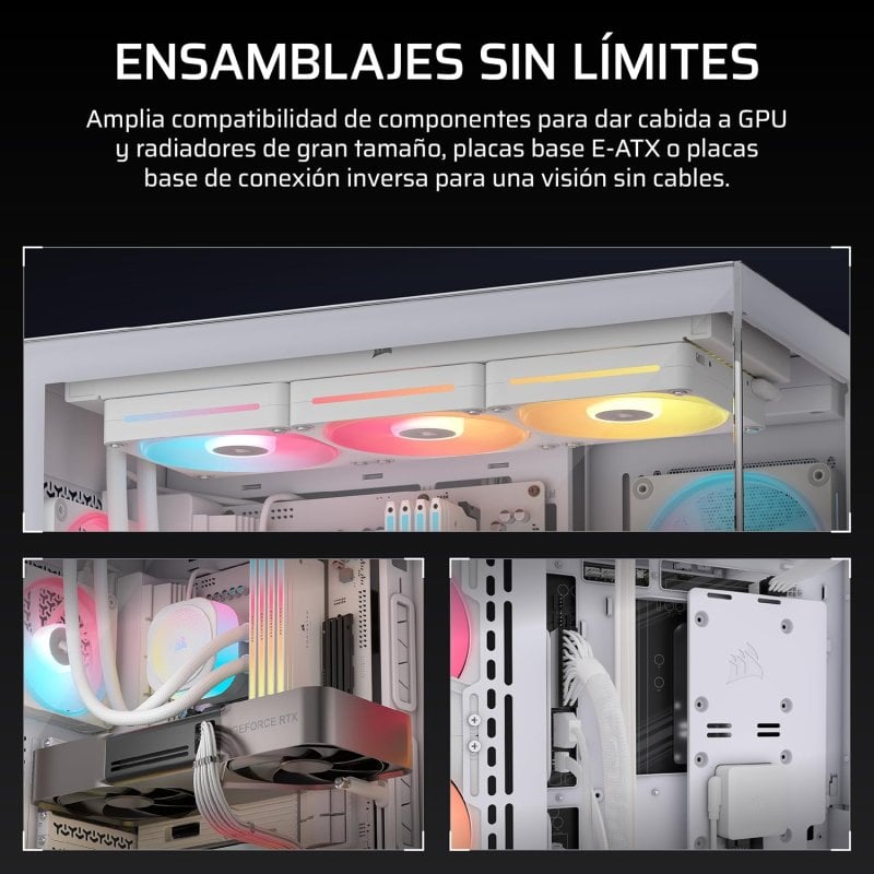 Thumbnail 2 de Corsair 3500X LX-R RGB Caja ATX con 3 ventiladores 🖥