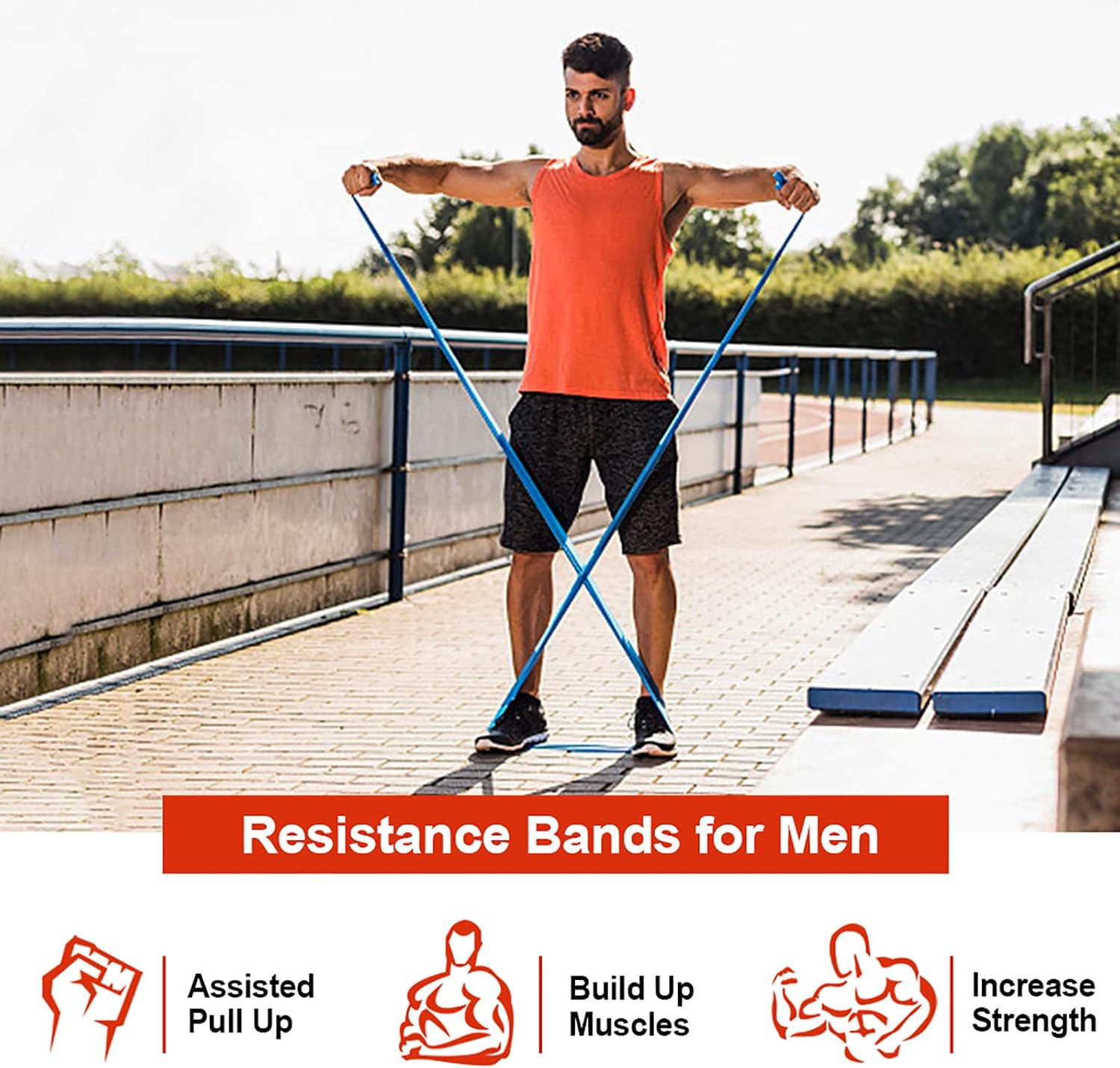 Thumbnail 2 de Resistance Bands Set 1.5m — 3-level workout bands 🏋