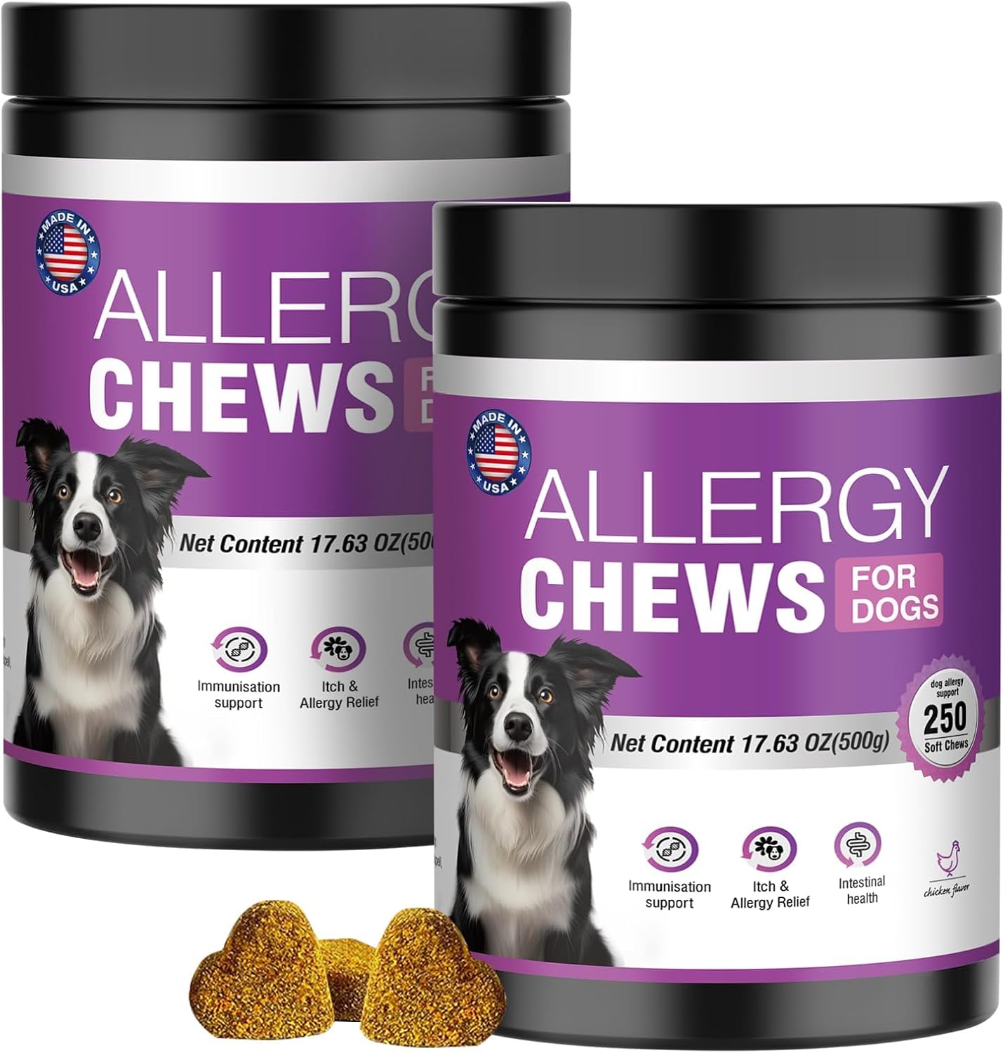 Detalle de Dog Allergy Chews 500 Count