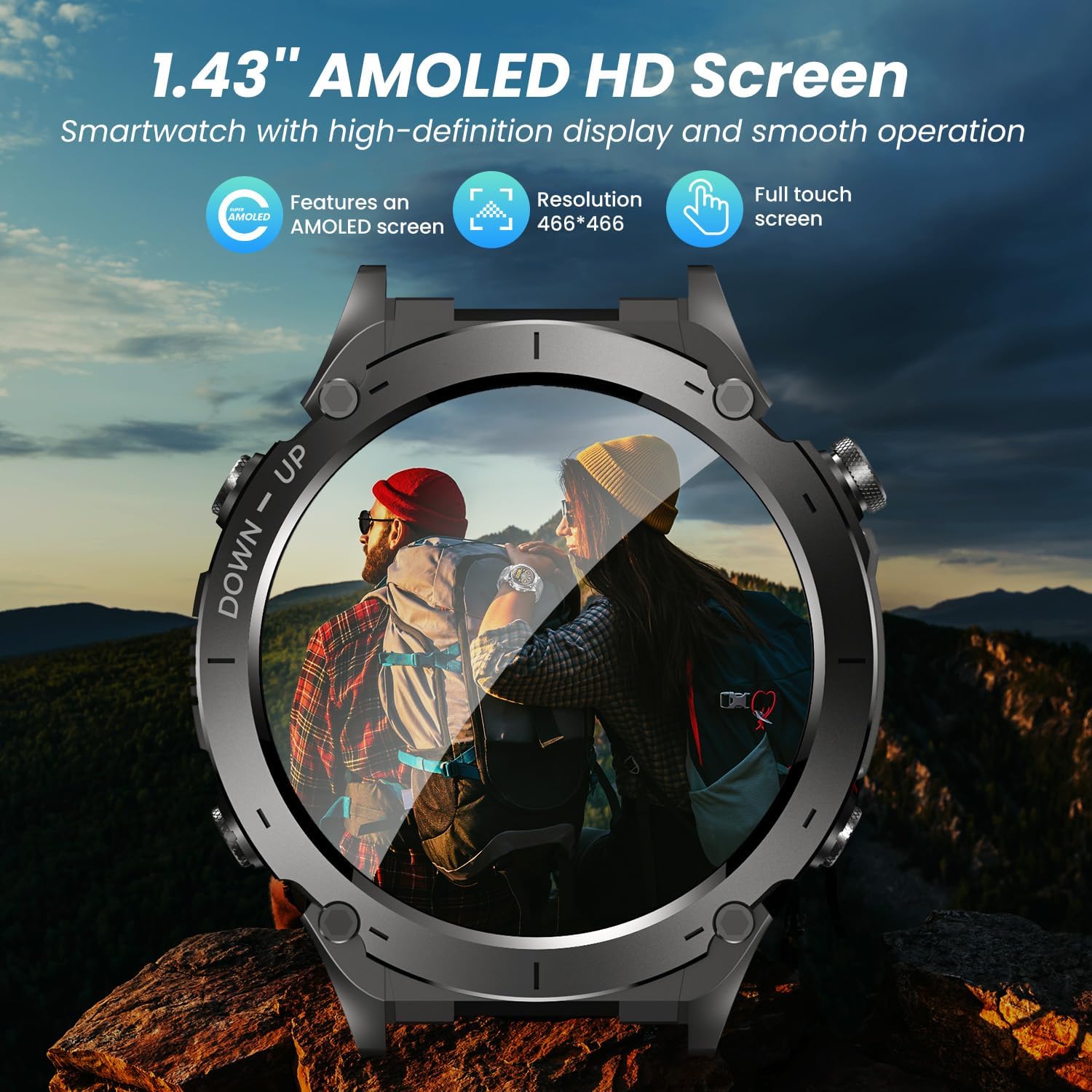 Thumbnail 3 de Smartwatch Reloj Inteligente Hombre 1.43" AMOLED 730mAh