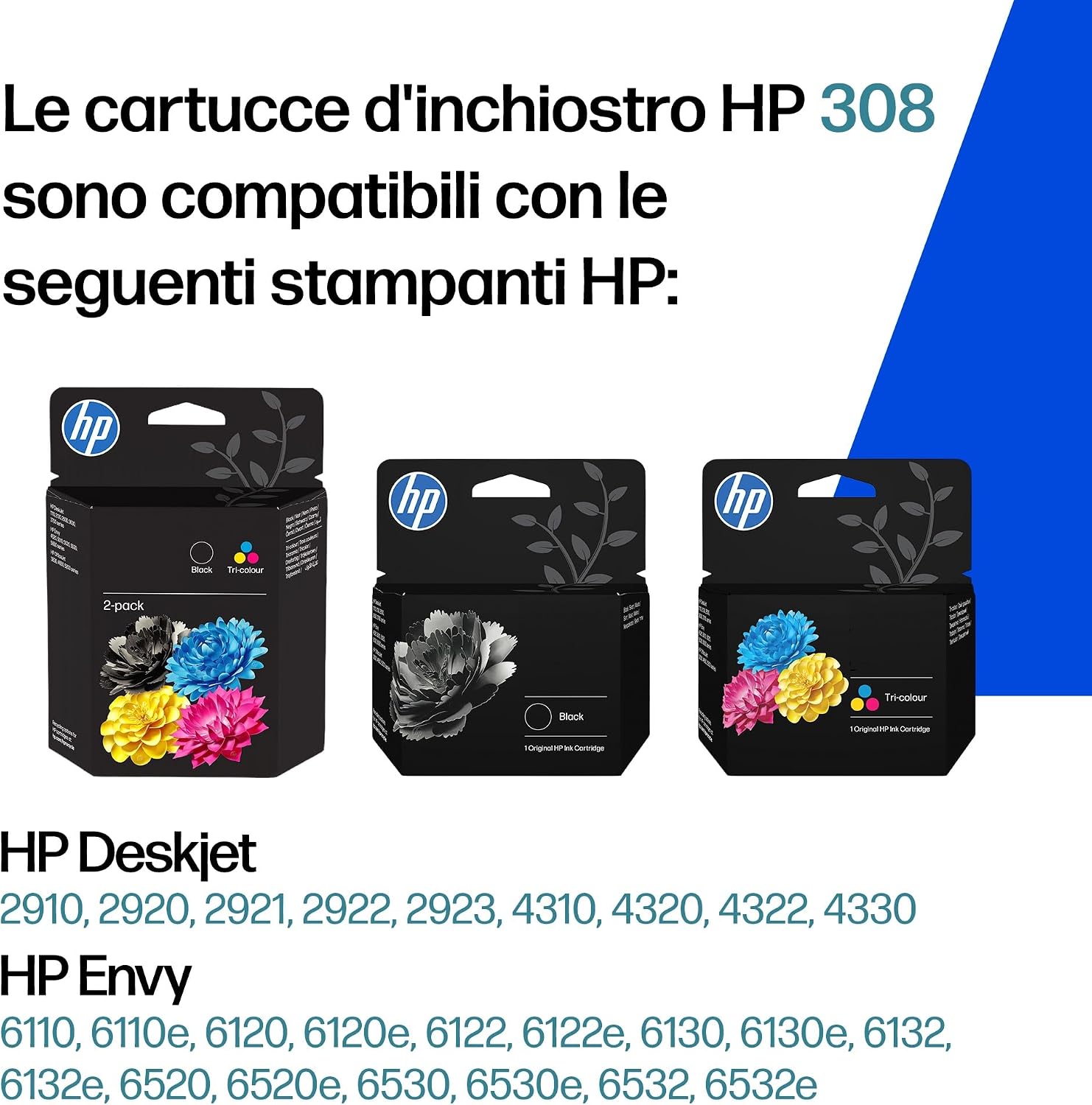 Detalle 2 de HP 308e EvoMore Nero (7FP22UE) Cartuccia originale alta capacità da 320 pagine per HP Envy/DeskJet