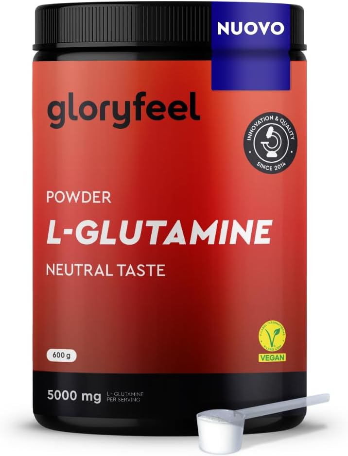 Detalle de L-Glutammina in polvere 600 g — Aminoacido 5.000 mg 💊