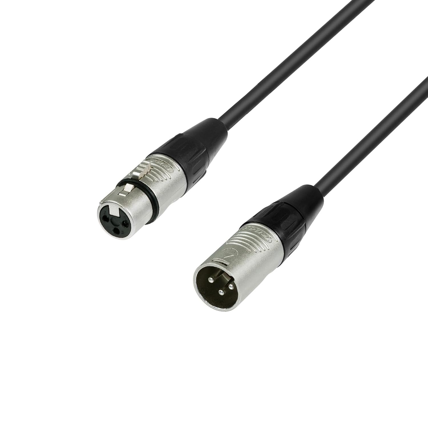 Detalle de Adam Hall 4 Star Series Rean – kabel XLR męski–żeński 7,5 m, czarny