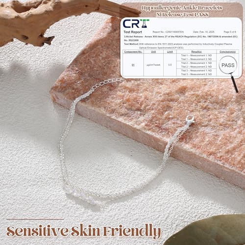 Thumbnail 4 de LOLIAS Layered Fussketten für Frauen Silber 925 – wasserdicht, verstellbar