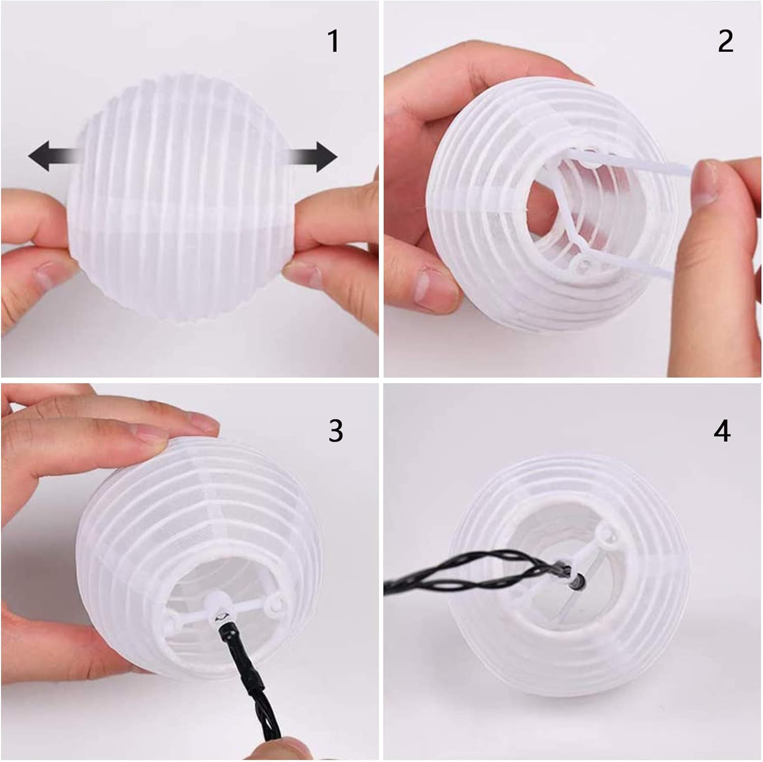 Thumbnail 4 de Lezonic Ghirlanda di luci solari per esterni, 8 m, 30 LED, 8 modalità – bianco caldo