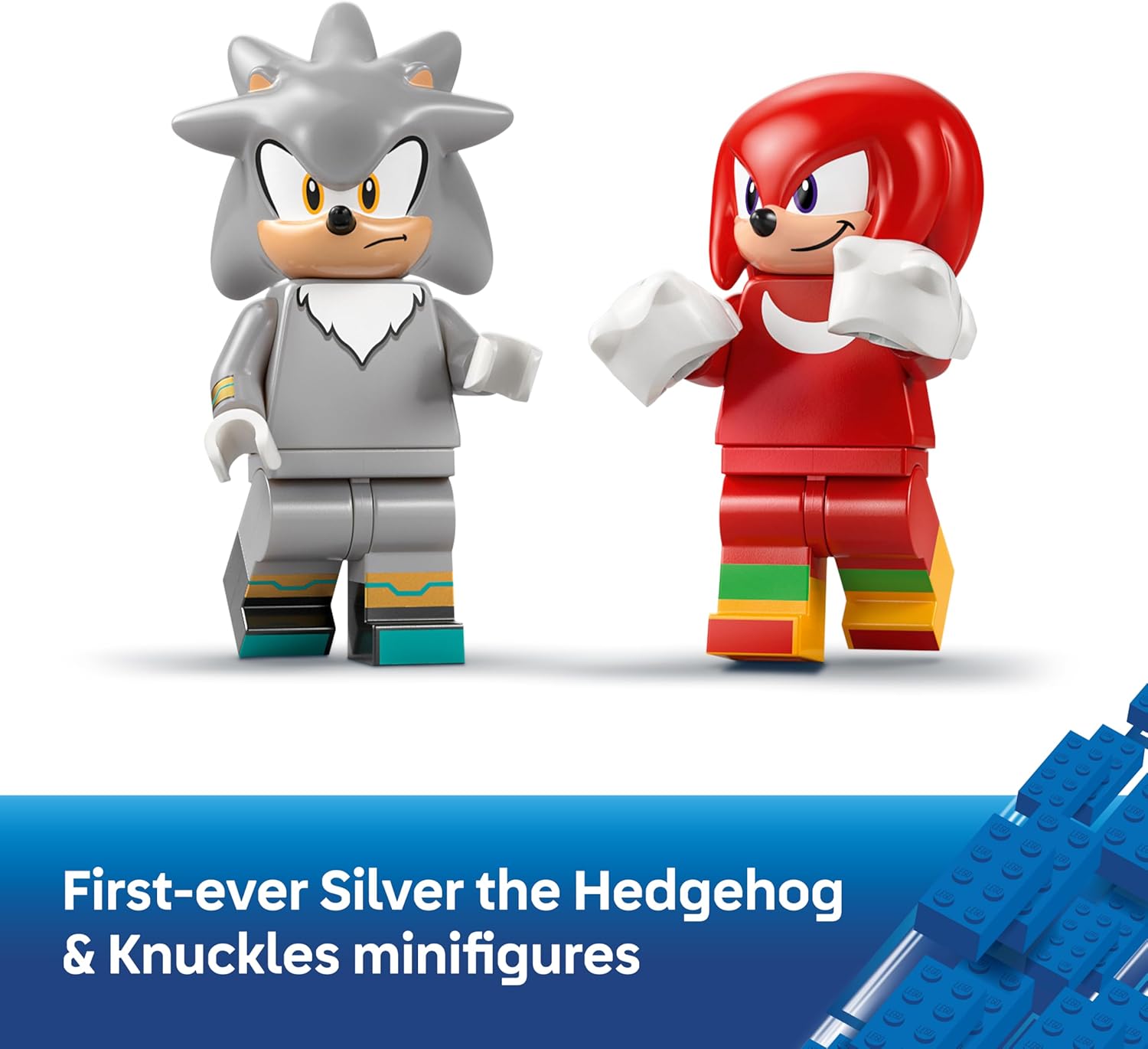 Detalle de LEGO Sonic the Hedgehog Silver's Car vs. Knuckles' Monster Truck 77118 review