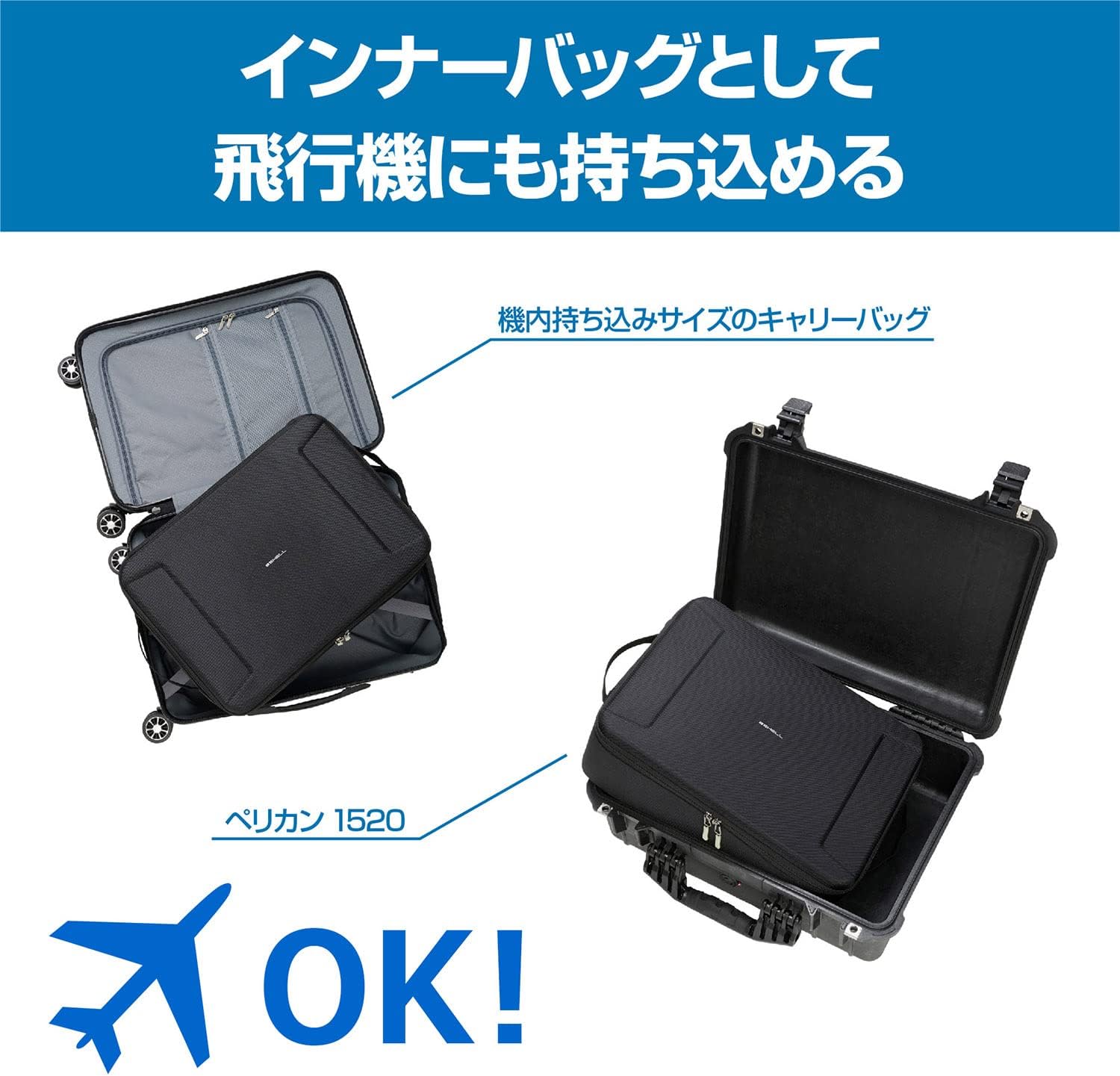 Detalle 2 de HAKUBA プラスシェル カメラコンテナ AMZPSCC Mサイズ セミハード・可動仕切り付き