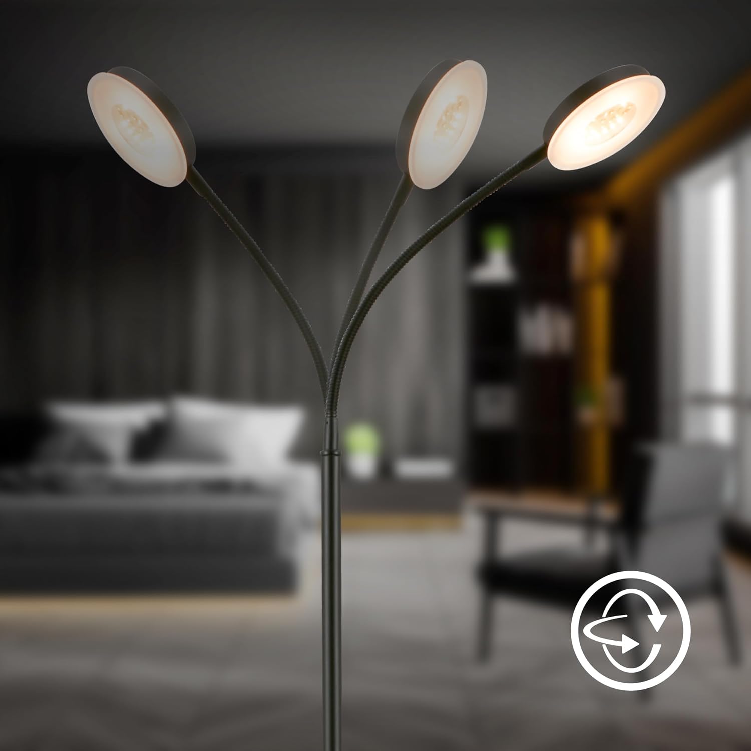 Thumbnail 4 de BRILONER Lampadaire tactile 125,5 cm