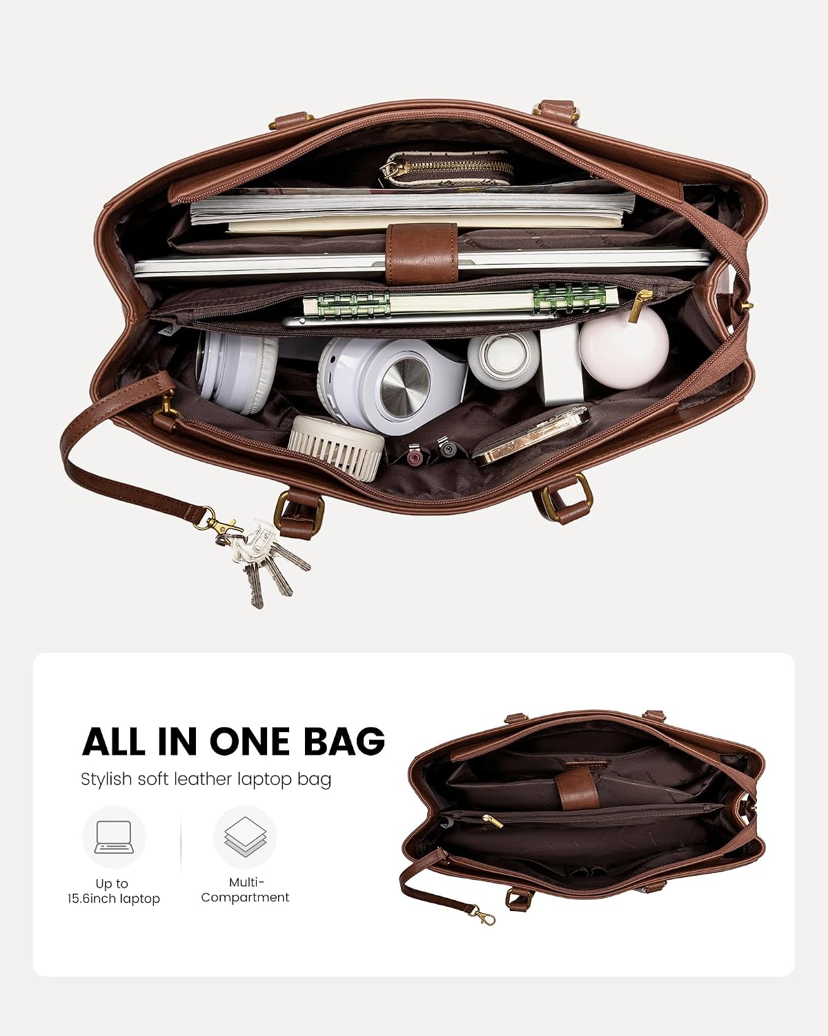 Thumbnail 2 de LOVEVOOK 15.6" Laptop Tote Bag for Women 💼