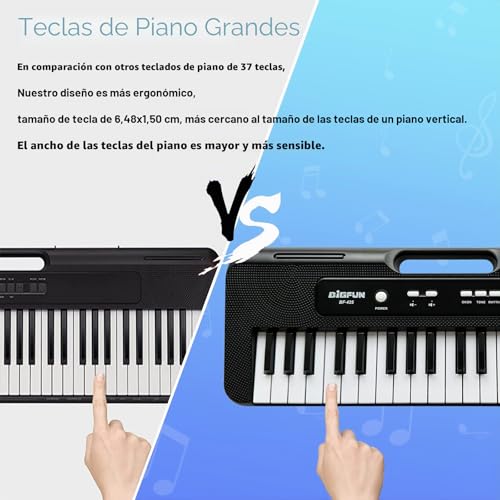 Thumbnail 7 de Teclado de Piano para Niños con 37 Teclas y Micrófono de Noaideoi – juego educativo portátil