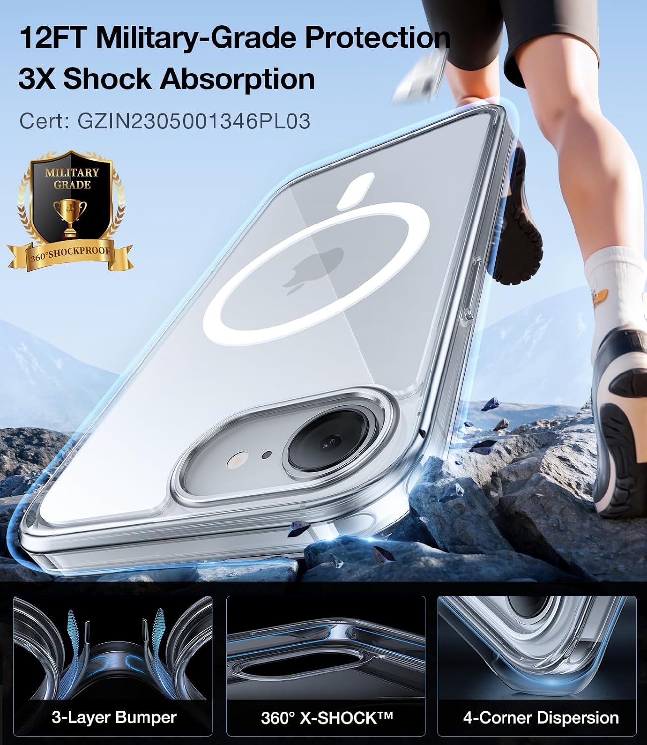 Detalle 2 de TORRAS iPhone 16e case, 12FT protection
