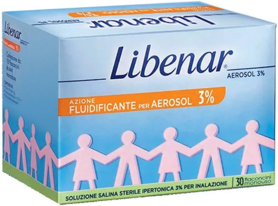 Detalle de Libenar Aerosol 3% Soluzione Ipertonica per Vie Respiratorie, 30 fiale monodose