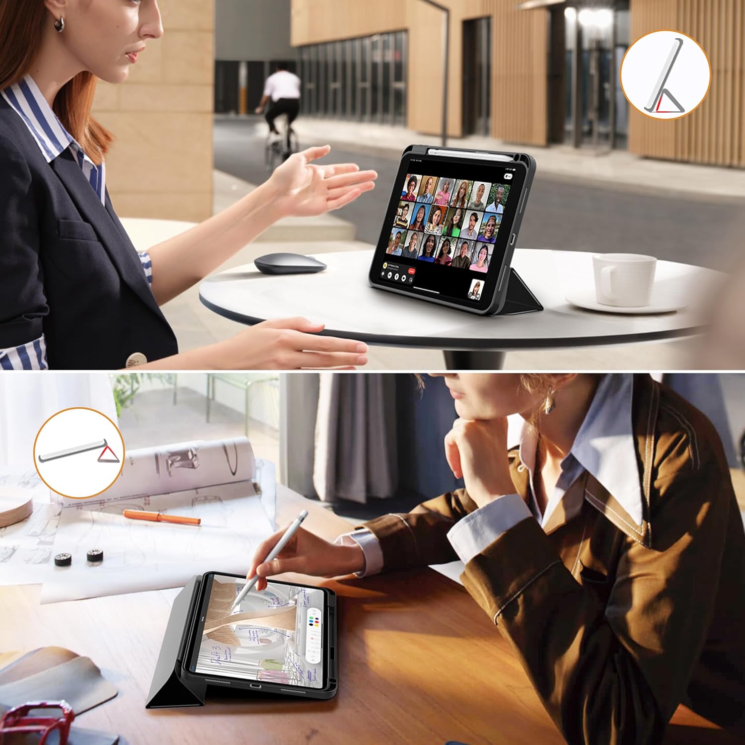 Thumbnail 6 de CACOE Hülle für iPad 11. Generation (A16) Stifthalter