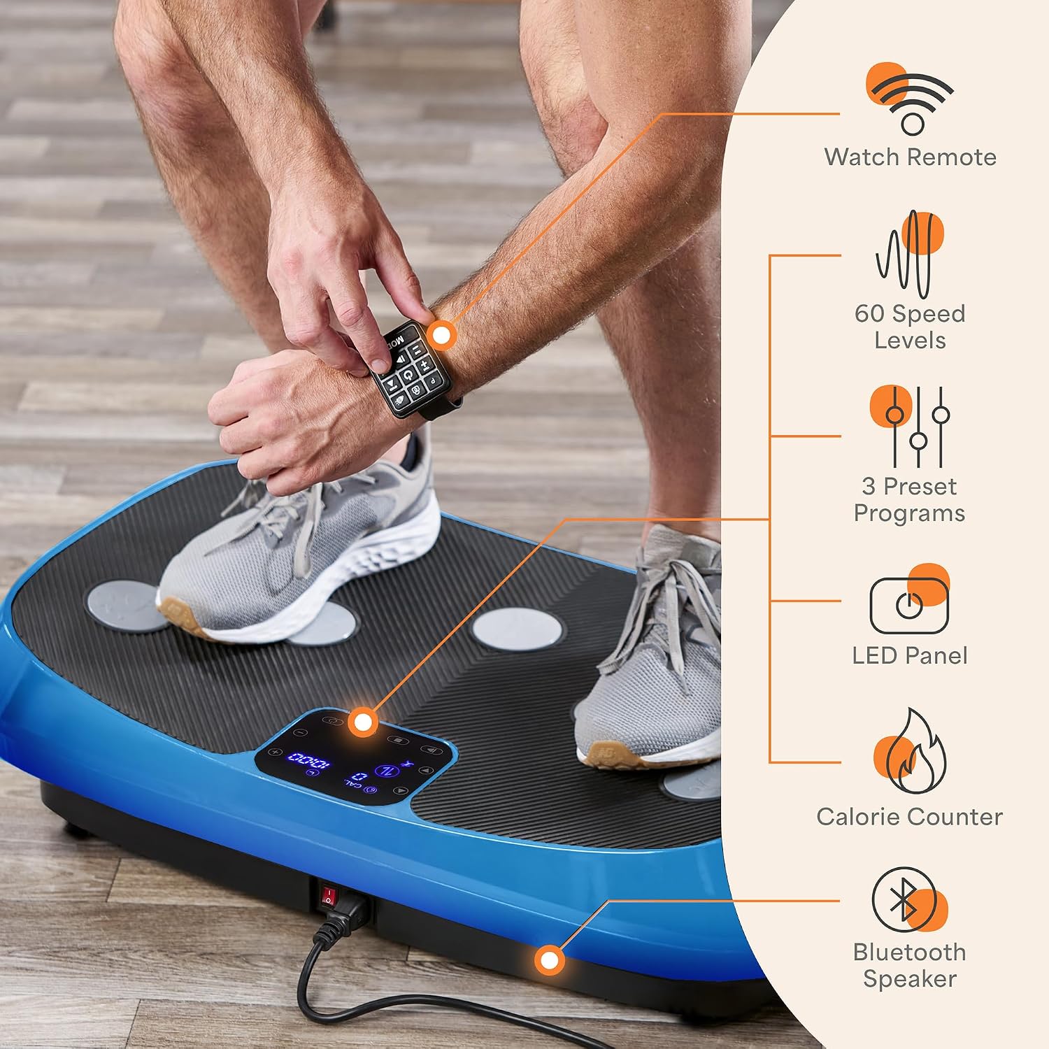 Detalle de LifePro vibration plate Rumblex4D