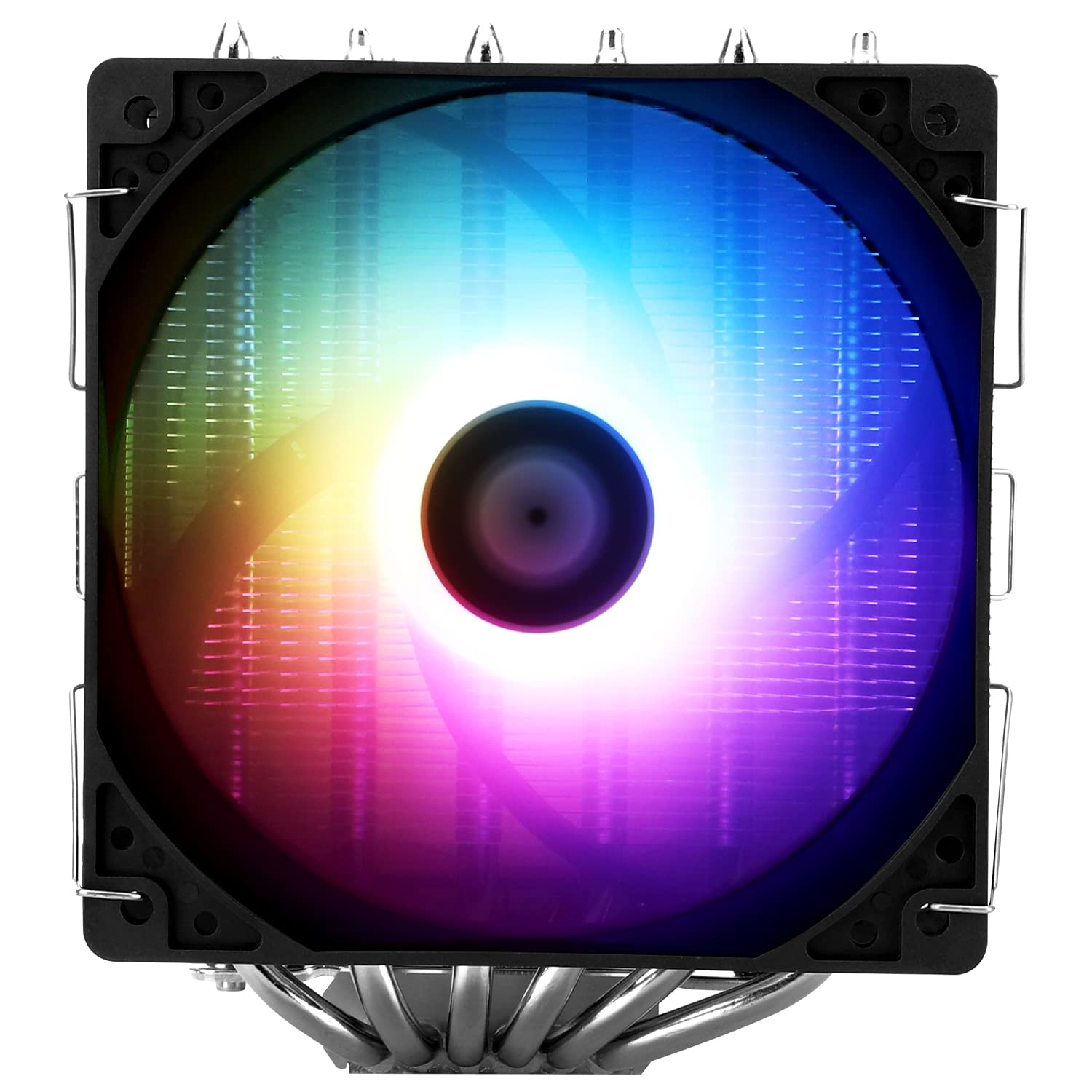 Detalle de Thermalright Peerless Assassin 120 SE ARGB CPU-Kühler – Dual 120 mm, ARGB-Licht, 6 Heatpipes, AM4/AM5 und Intel-kompatibel