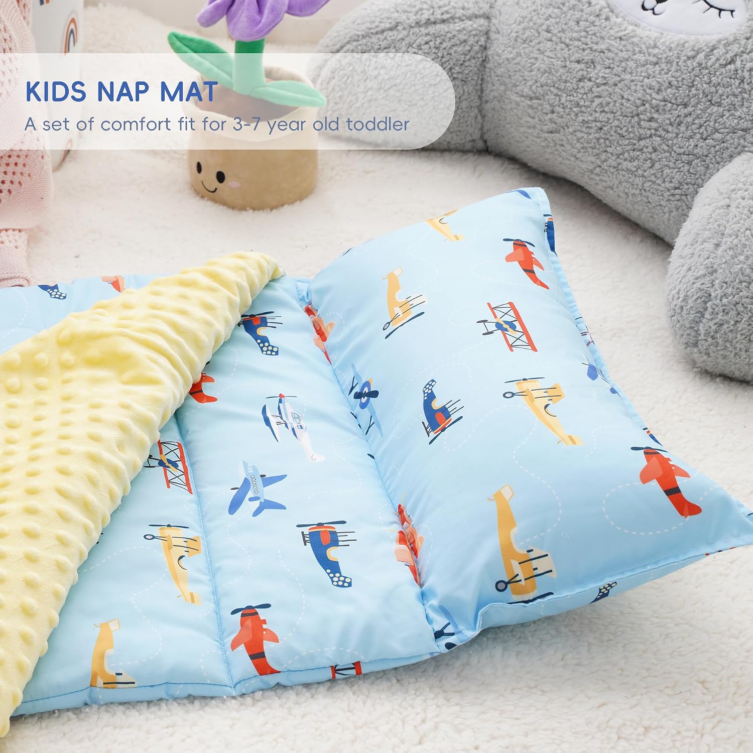 Detalle 2 de Bunnikins & Clover BSC20711 Toddler Nap Mat with Removable Pillow