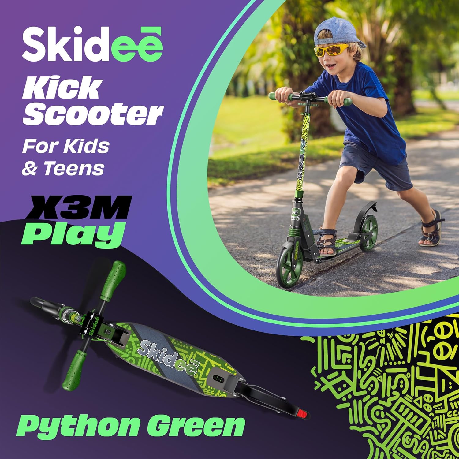 Thumbnail 2 de Skidee Adult & Teen Scooter 220 lb