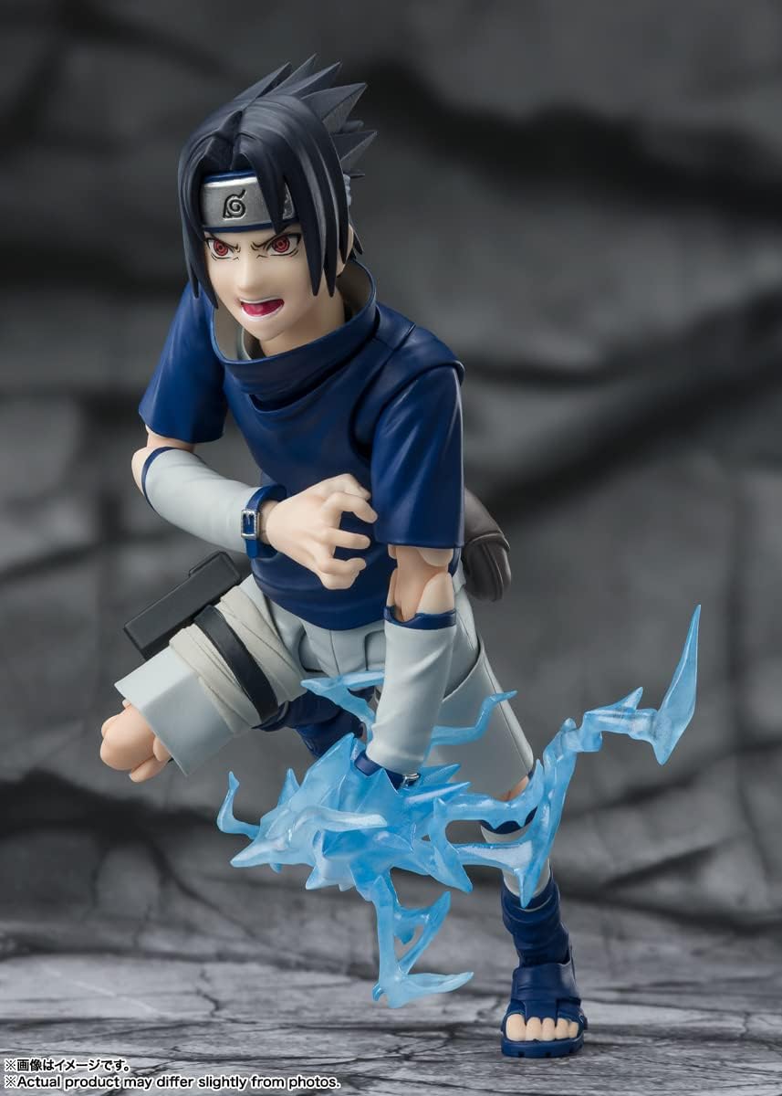 Detalle 2 de TAMASHII NATIONS S.H.Figuarts Sasuke Uchiha Action Figure with Accessories
