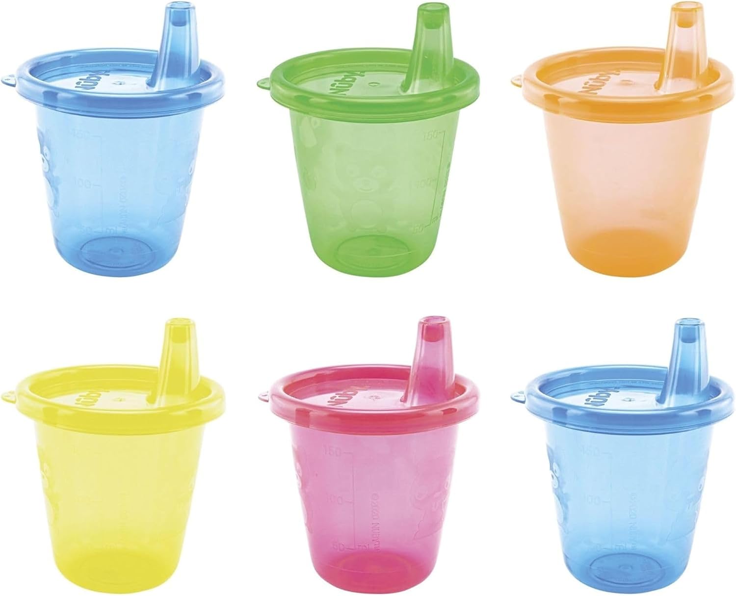 Detalle de Nuby Vasos tapa 210 ml pack 6