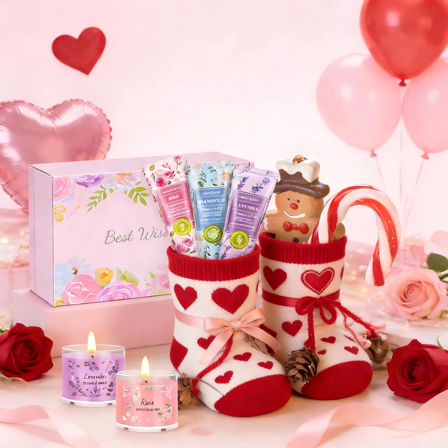 Thumbnail 6 de Confezione regalo donna con 6 creme mani e 4 candele profumate