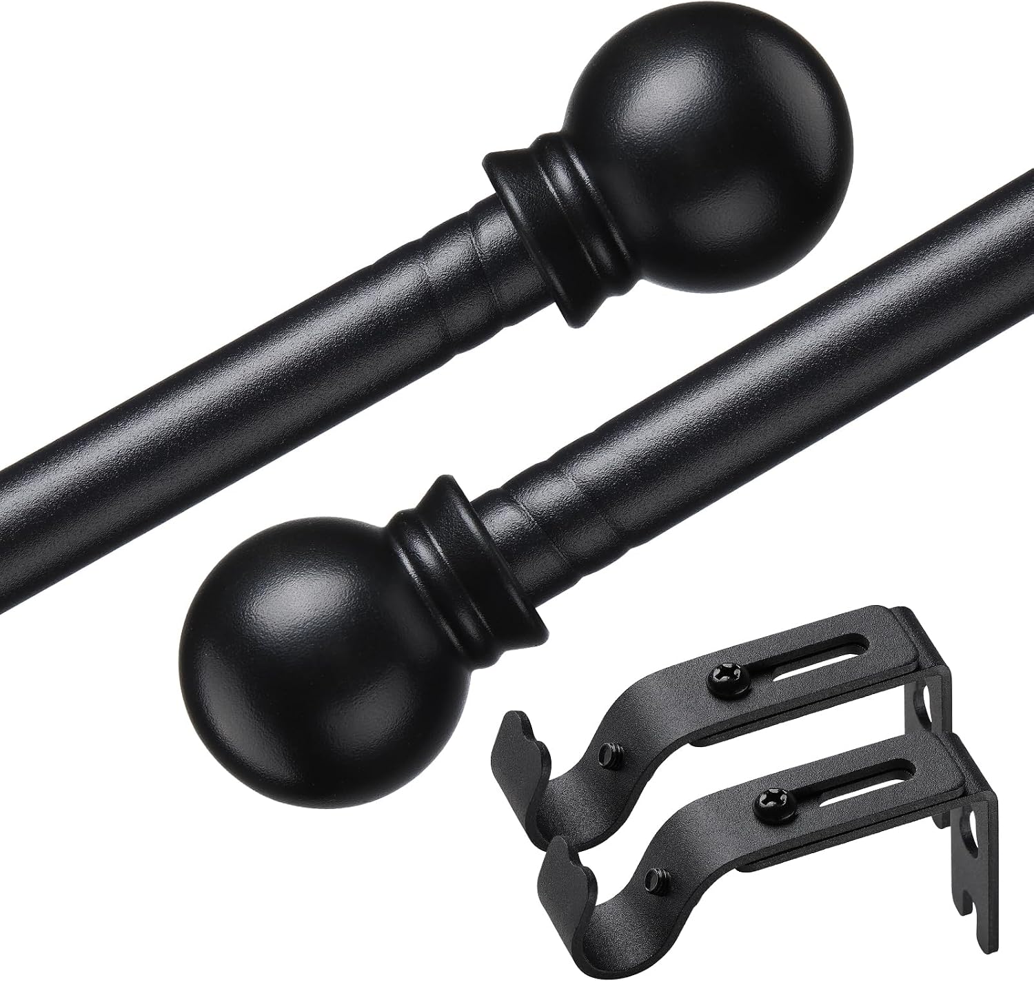 Thumbnail 6 de OLLIDOT Curtain Poles 76-152 cm