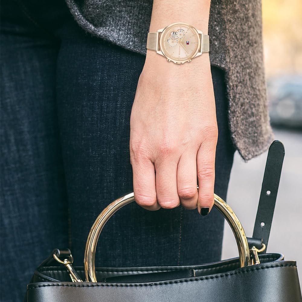 Thumbnail 3 de Tommy Hilfiger Damen Quarzuhr mit Multi-Zifferblatt und Edelstahlarmband