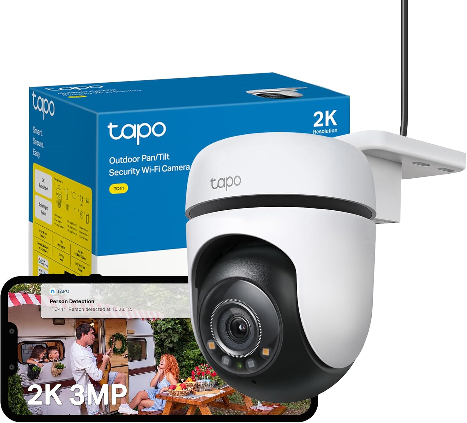 Detalle de Tapo TC41 2K Outdoor Security Camera