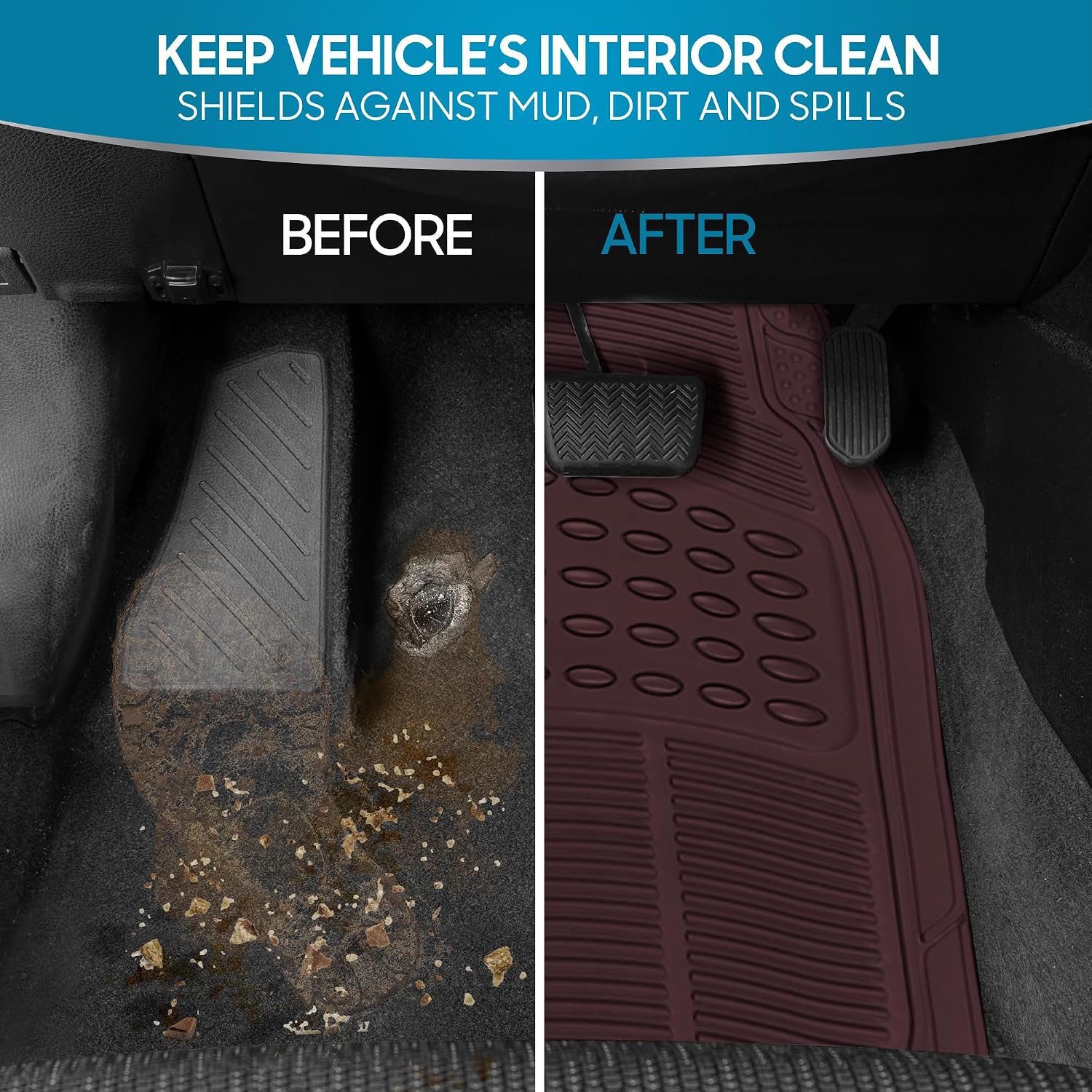Detalle 2 de BDK Car Floor Mats 3-Piece Set