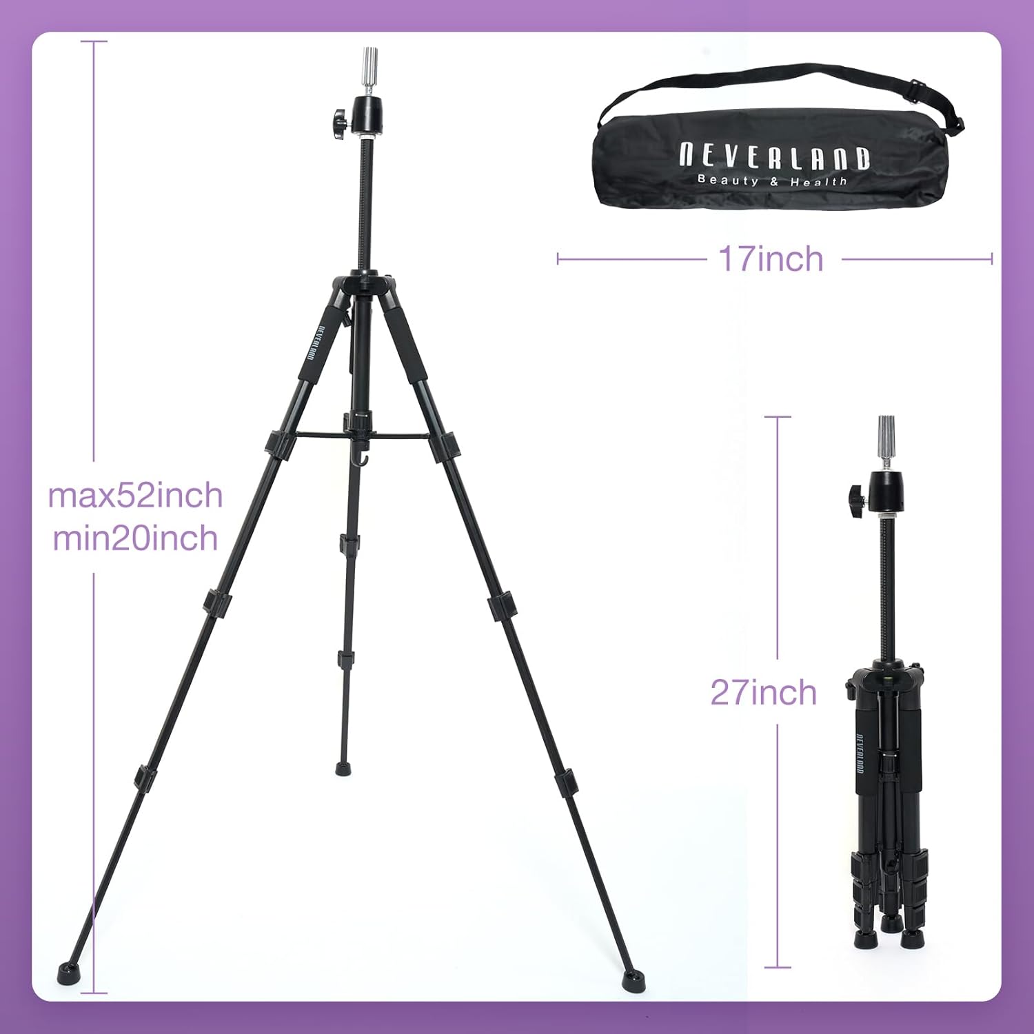 Thumbnail 4 de Neverland Wig Stand 55 Inches for Mannequin Heads