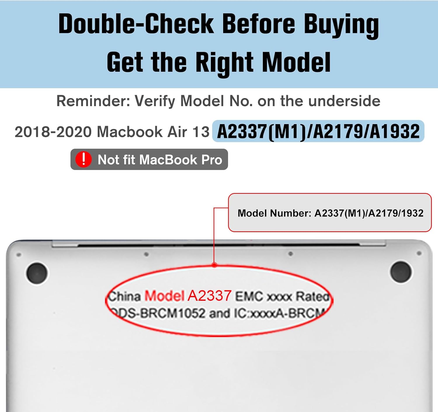 Thumbnail 1 de FINTIE snap-on hard shell case for MacBook Air 13.3-inch (2018–2020) Models A2337 (M1) / A2179 / A1932, clear protective cover