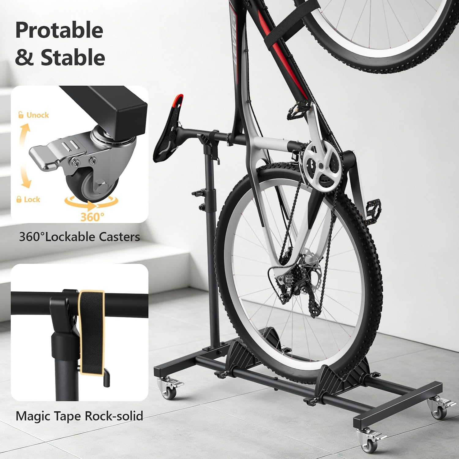 Thumbnail 6 de Vertical Bike Stand for 24–29-Inch Bikes