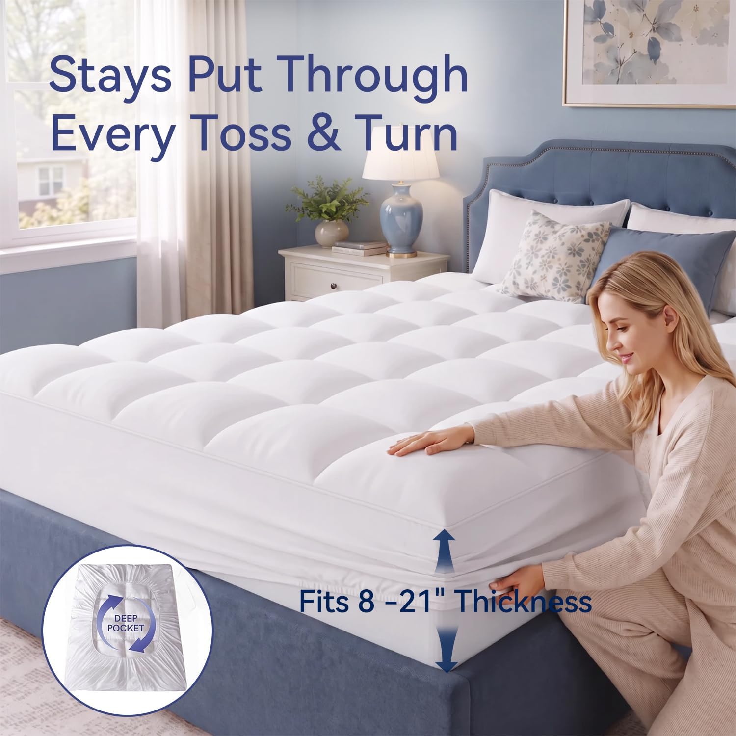 Detalle 2 de ELEMUSE Mattress Topper King