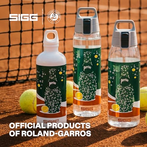Detalle de SIGG Total Clear ONE Roland Garros Spielerflasche 0,75 L – aus recyceltem Tritan, auslaufsicher & spülmaschinenfest