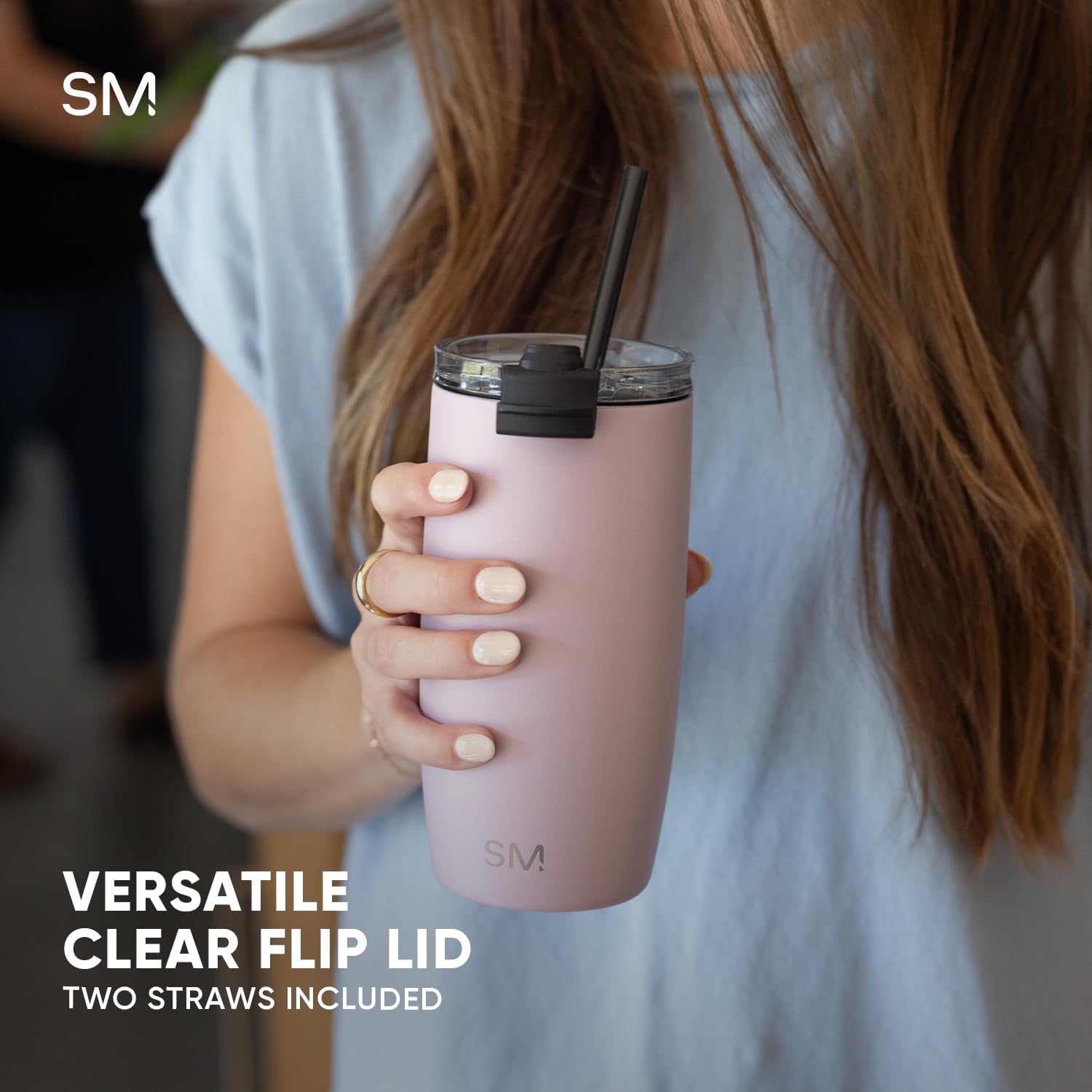 Thumbnail 5 de Simple Modern Voyager 16oz Tumbler with Flip Lid: Insulated Travel Coffee Mug