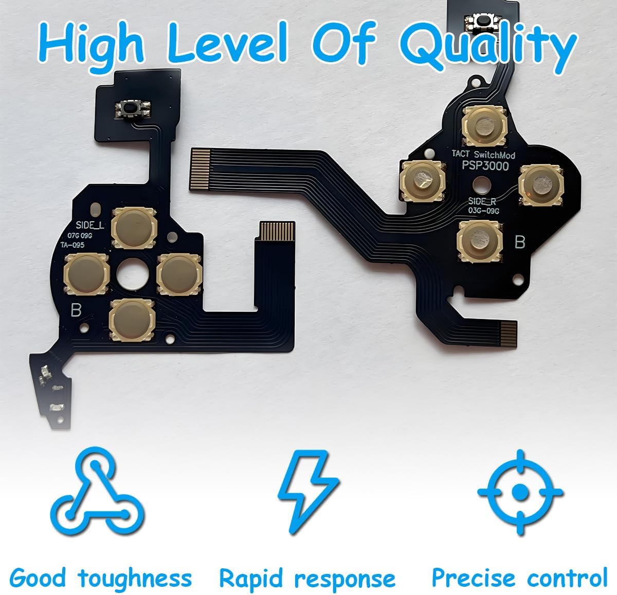 Detalle de ZHUROUPU Direction Cross Button Replacement Left Key & Right Keypad Flex Cable for PSP (TA-095)