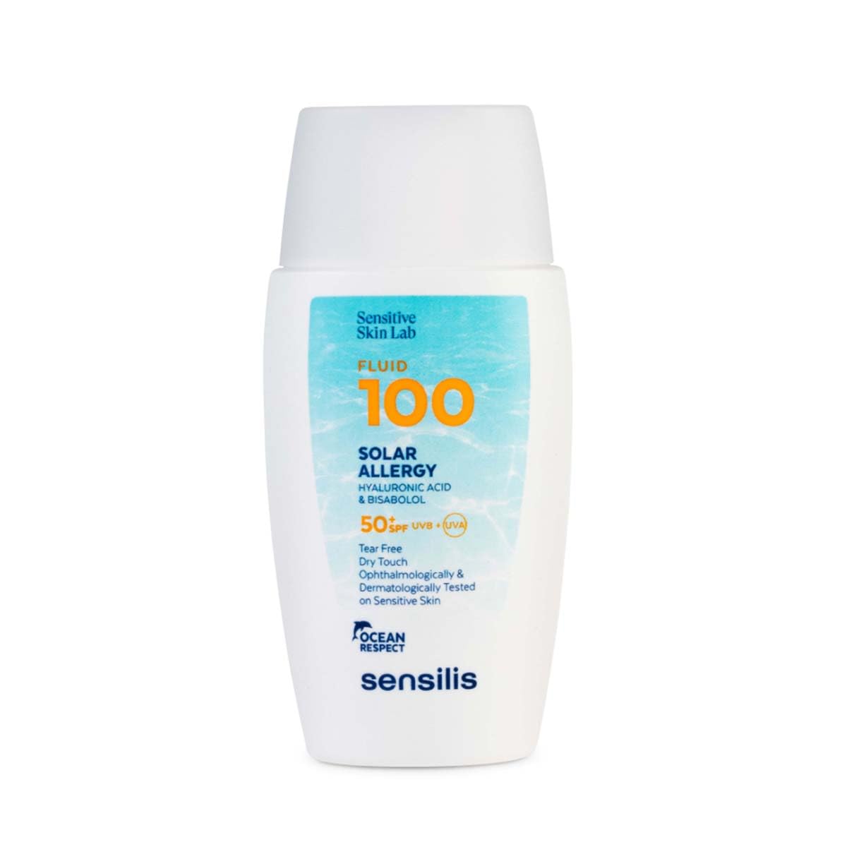 Detalle de Sensilis Fluid 100 Solar Allergy SPF50+ – ultraleichter UV-Schutz mit Hyaluronsäure (40 ml)