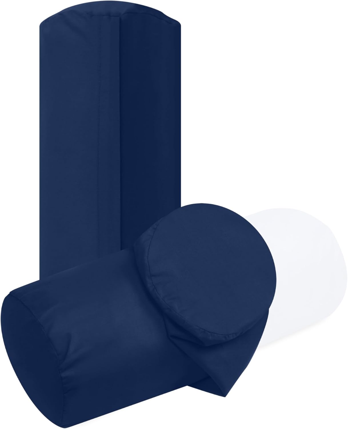 Housse Coussin 40x15 Unie – Lot de 2 Navy par npluseins, coton durable et design discret