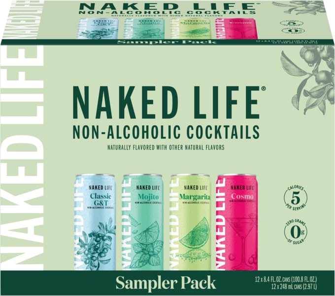 Thumbnail 2 de Naked Life 712997 Nonalcoholic Cocktail Variety Pack, 12 Cans