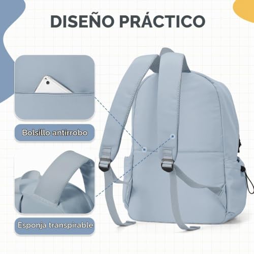 Thumbnail 2 de HYC00 Mochila Escolar Azul: versatilidad y comodidad para estudio y día a día